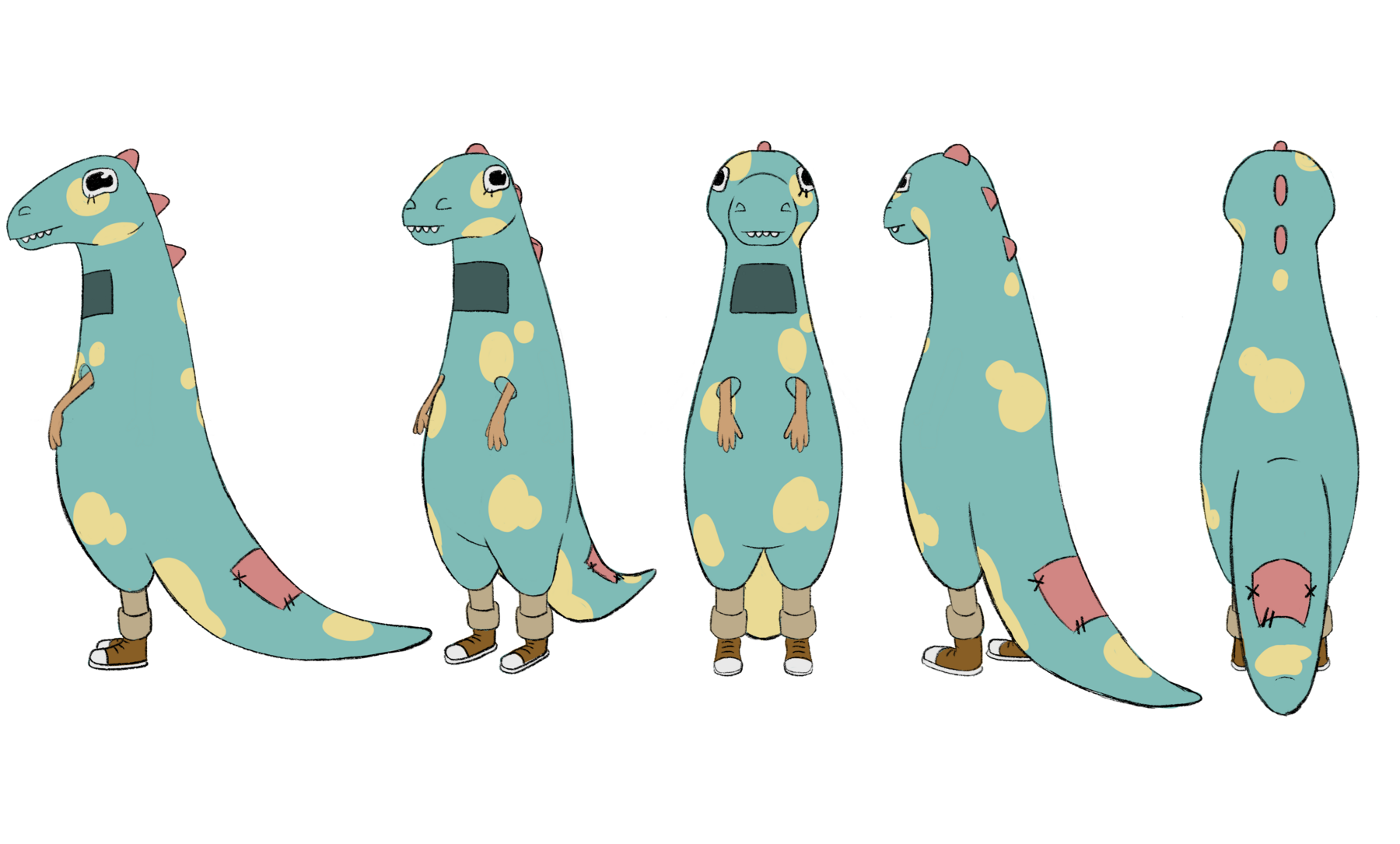 Design et turn du costume de Dina — Dinostore